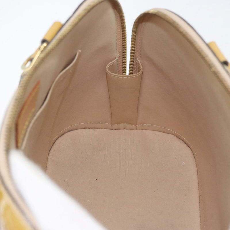 【日本直送】路易威登 Monogram Vernis Alma PM 手提包 米色 M90170 LV 正品 AMZ432-20