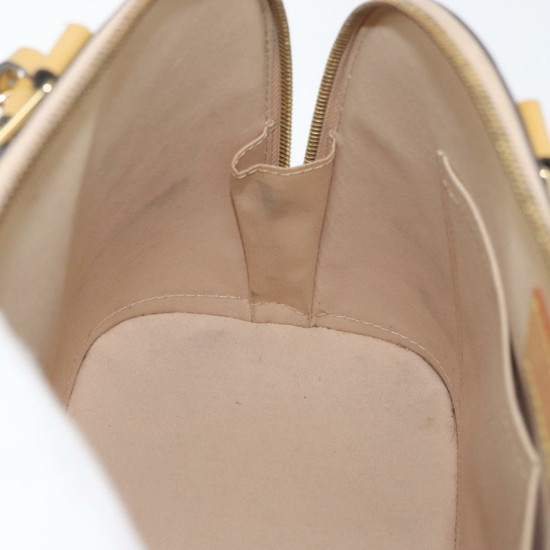 【日本直送】路易威登 Monogram Vernis Alma PM 手提包 米色 M90170 LV 正品 AMZ432-21