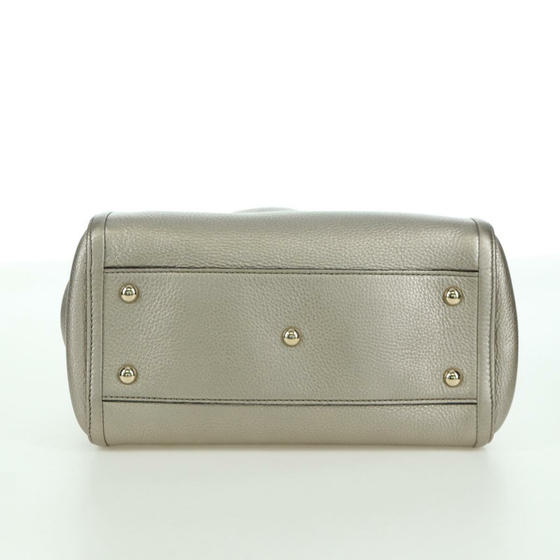 【日本直送】GUCCI Soho 手提包 皮革 兩用 銀色/金色 336751 正品 ki6605M-4