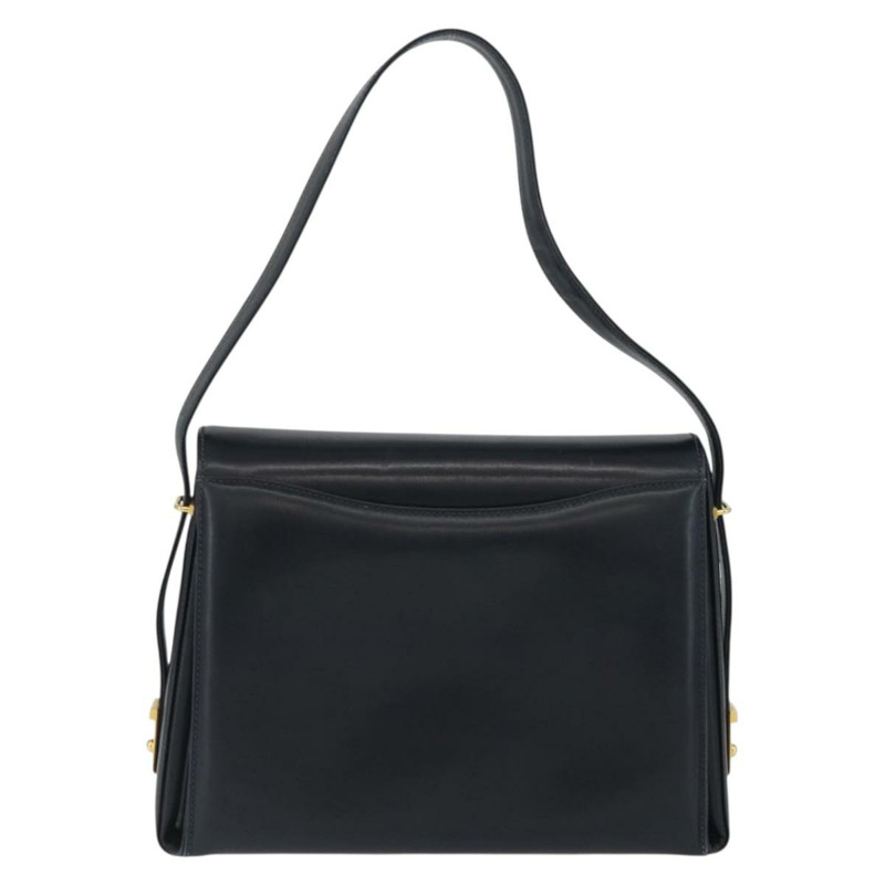 【日本直送】GUCCI 真皮單肩背包 海軍藍 金色 正品 ep13947V-1