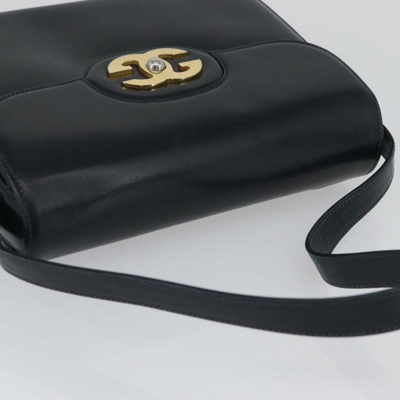 【日本直送】GUCCI 真皮單肩背包 海軍藍 金色 正品 ep13947V-5