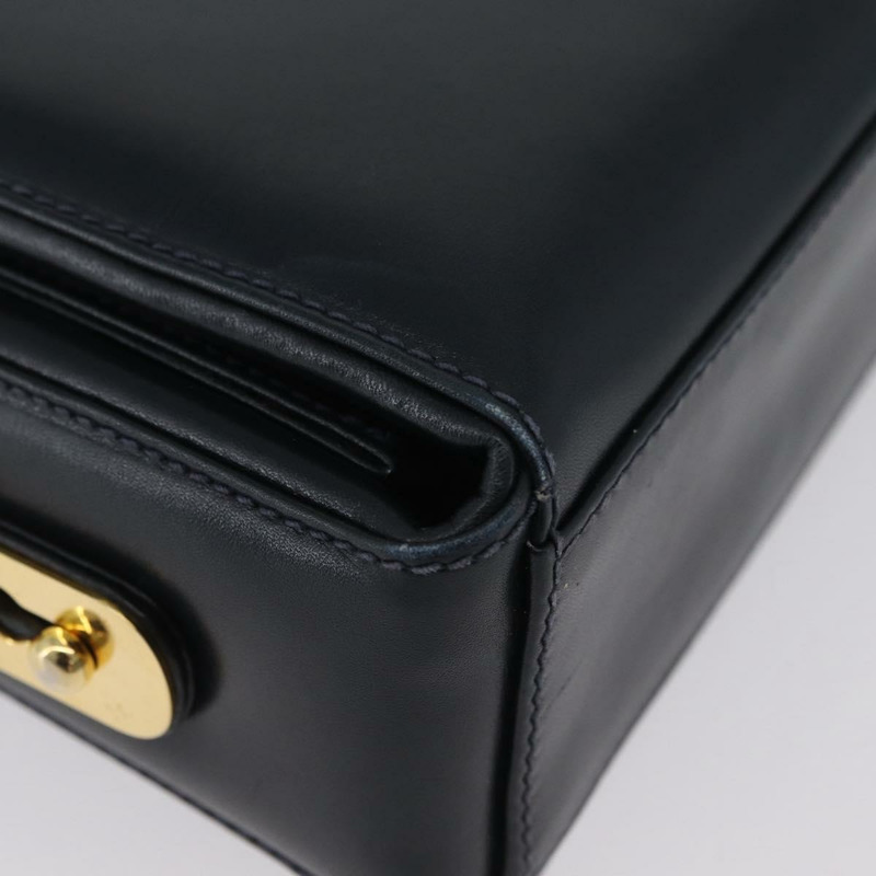 【日本直送】GUCCI 真皮單肩背包 海軍藍 金色 正品 ep13947V-8