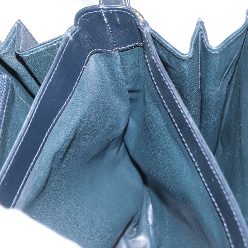 【日本直送】GUCCI 真皮單肩背包 海軍藍 金色 正品 ep13947V-19