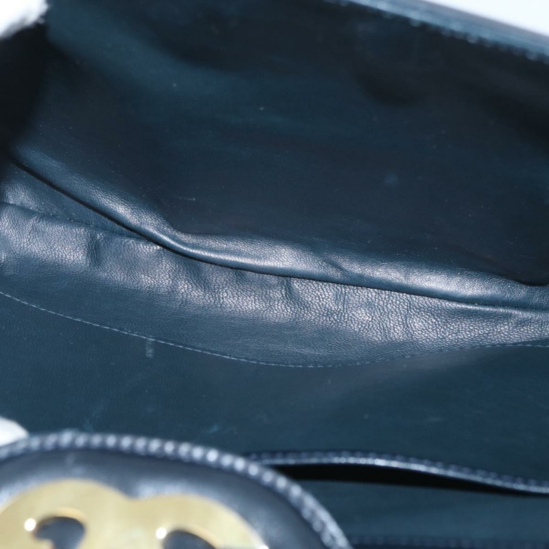 【日本直送】GUCCI 真皮單肩背包 海軍藍 金色 正品 ep13947V-21