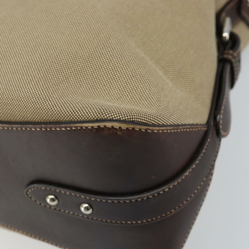 【日本直送】PRADA帆布肩包 米色 銀色 正品 YKZ082A-14