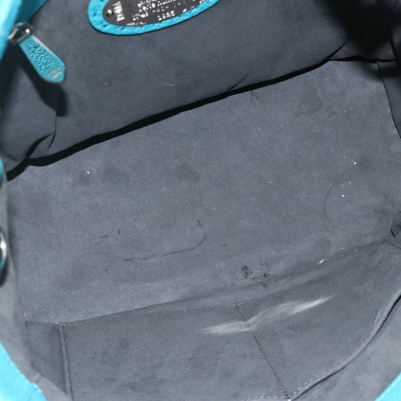 【日本直送】FENDI Celeria 單肩包 皮革 兩用 藍色 銀色 正品 ep13870A-10