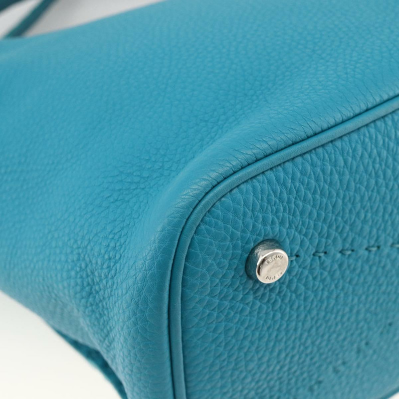 【日本直送】FENDI Celeria 單肩包 皮革 兩用 藍色 銀色 正品 ep13870A-14