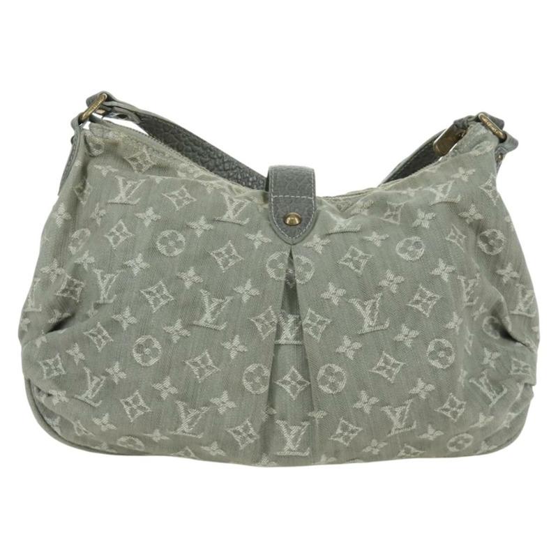 【日本直送】路易威登 Monogram Denim Slytree 肩背包 灰色 M45834 LV Auth ep13882V-1