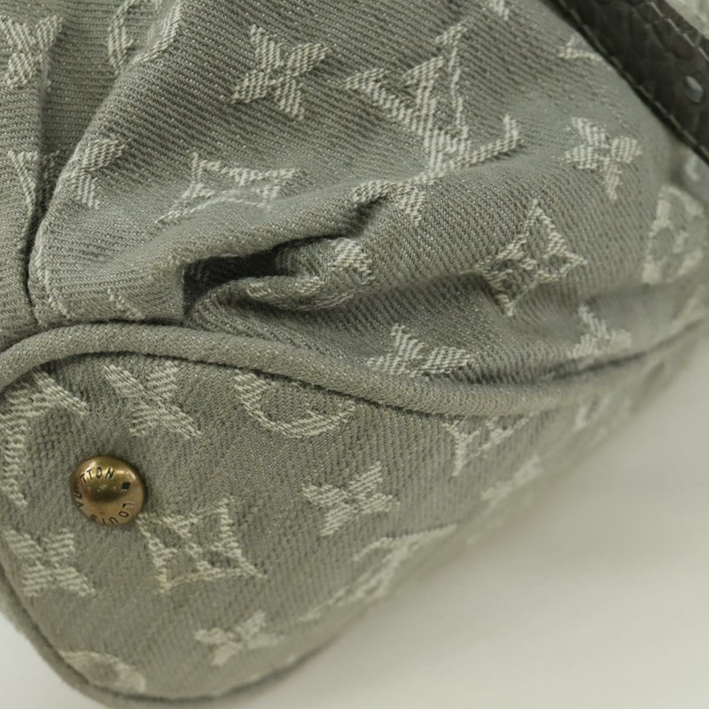 【日本直送】路易威登 Monogram Denim Slytree 肩背包 灰色 M45834 LV Auth ep13882V-16