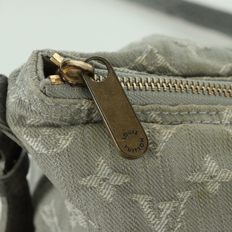 【日本直送】路易威登 Monogram Denim Slytree 肩背包 灰色 M45834 LV Auth ep13882V-19