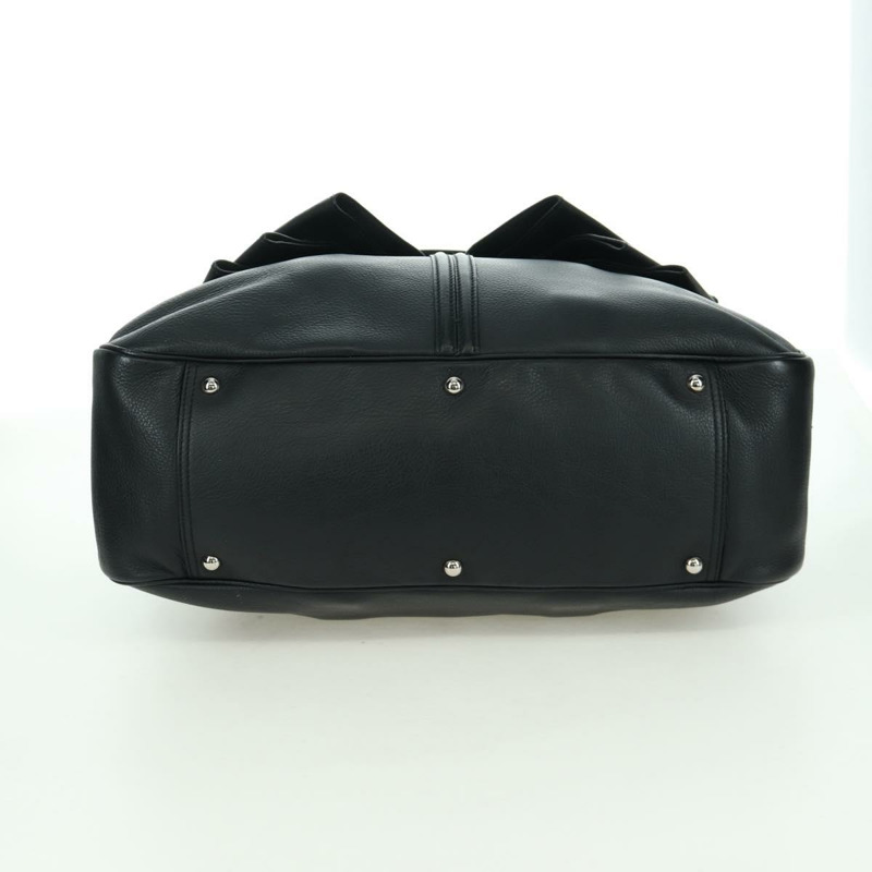 【日本直送】SAINT LAURENT 手提包 皮革 黑色 銀色 正品 YKZ145A-4