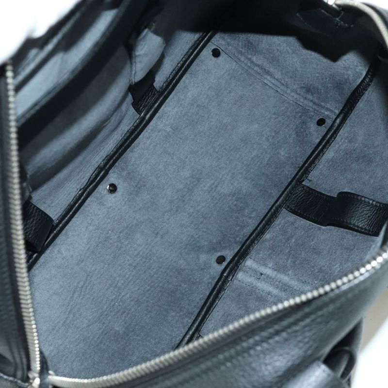 【日本直送】SAINT LAURENT 手提包 皮革 黑色 銀色 正品 YKZ145A-10