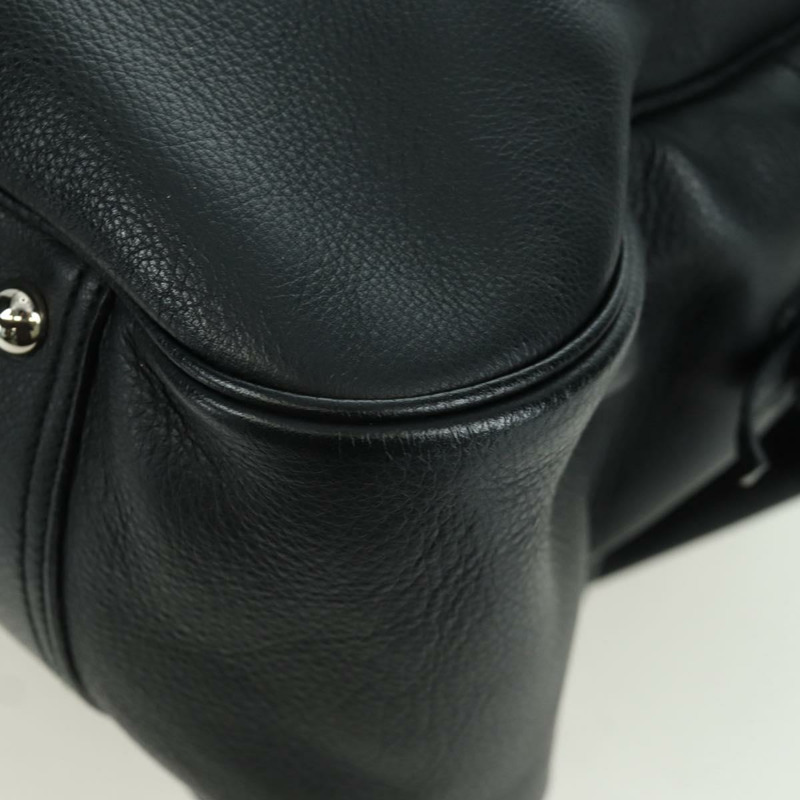 【日本直送】SAINT LAURENT 手提包 皮革 黑色 銀色 正品 YKZ145A-15