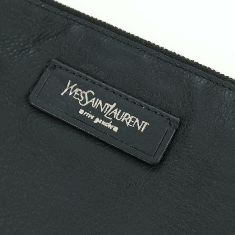 【日本直送】SAINT LAURENT 手提包 皮革 黑色 銀色 正品 YKZ145A-16