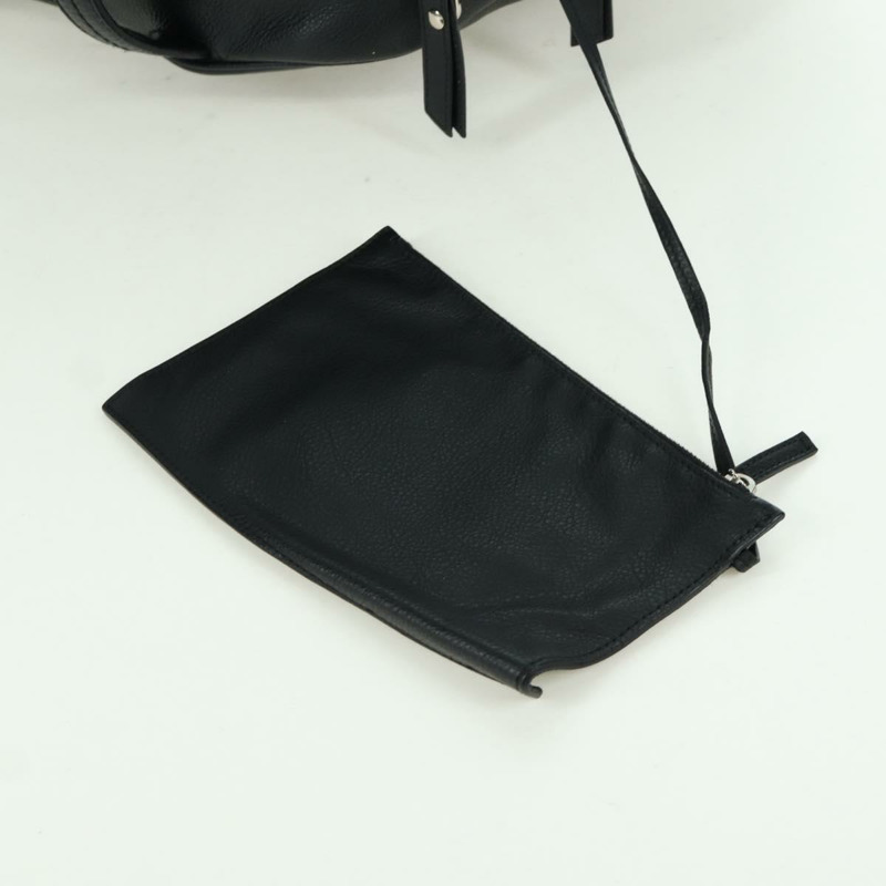 【日本直送】SAINT LAURENT 手提包 皮革 黑色 銀色 正品 YKZ145A-17