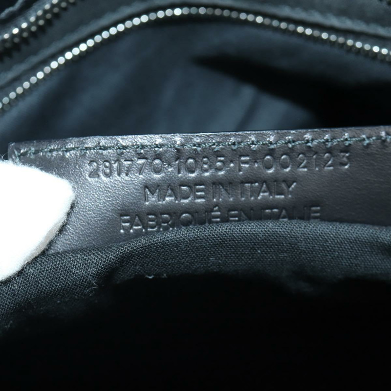 【日本直送】BALENCIAGA Giant City 手提包 皮革 2way 黑色 銀色 281770 正品 YKZ099SAV-11