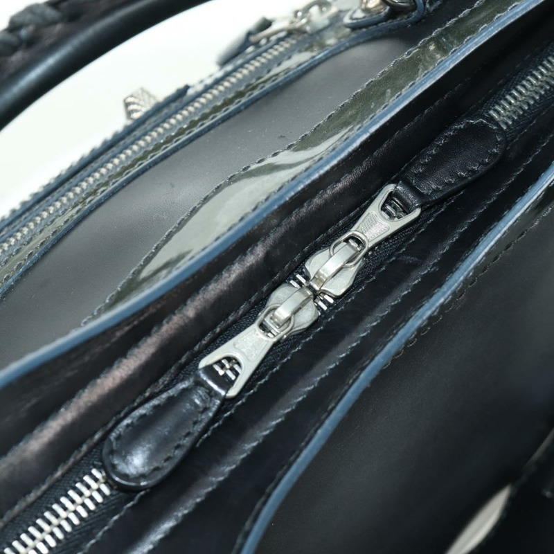 【日本直送】BALENCIAGA Giant City 手提包 皮革 2way 黑色 銀色 281770 正品 YKZ099SAV-21