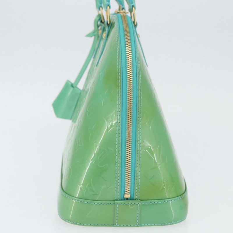 【日本直送】路易威登 Monogram Vernis Alma PM 手提包 藍色 Lagon M91694 LV Auth ARZ765-2