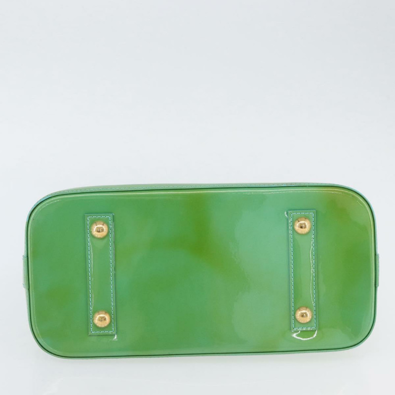 【日本直送】路易威登 Monogram Vernis Alma PM 手提包 藍色 Lagon M91694 LV Auth ARZ765-4