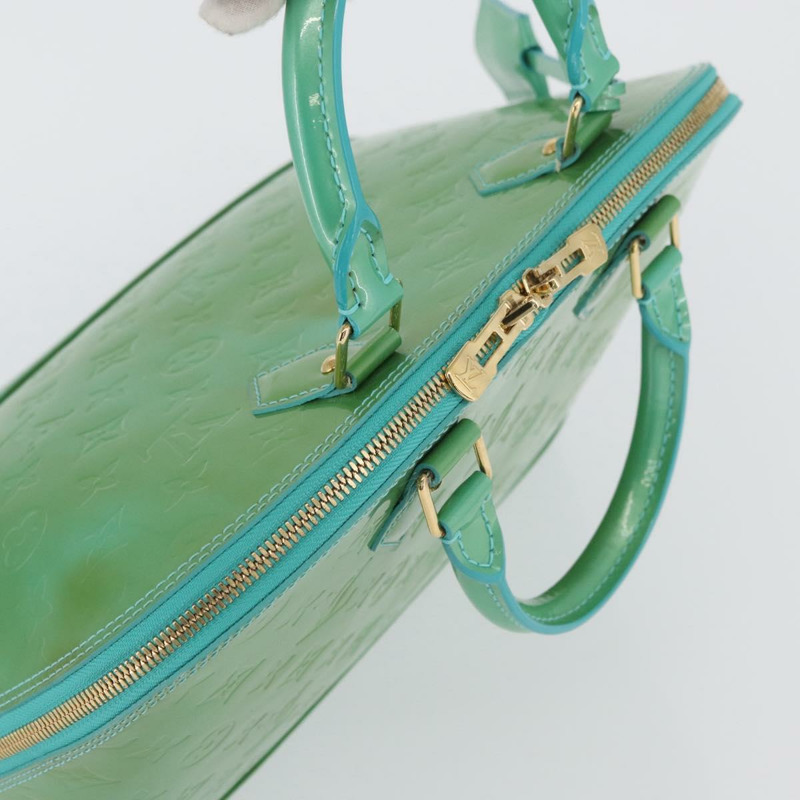 【日本直送】路易威登 Monogram Vernis Alma PM 手提包 藍色 Lagon M91694 LV Auth ARZ765-5