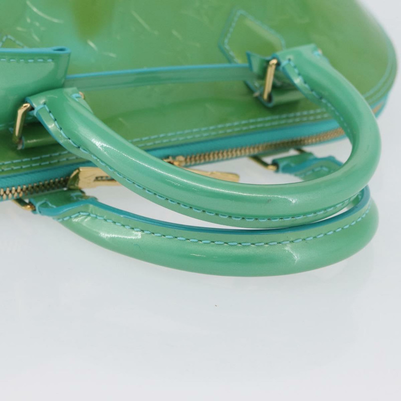 【日本直送】路易威登 Monogram Vernis Alma PM 手提包 藍色 Lagon M91694 LV Auth ARZ765-6