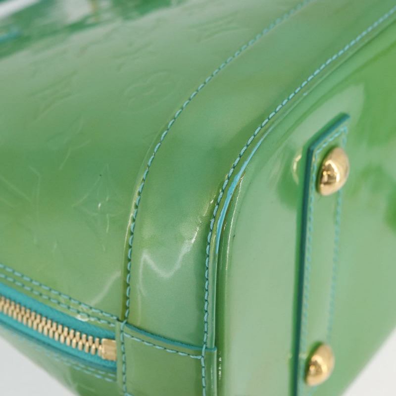 【日本直送】路易威登 Monogram Vernis Alma PM 手提包 藍色 Lagon M91694 LV Auth ARZ765-7