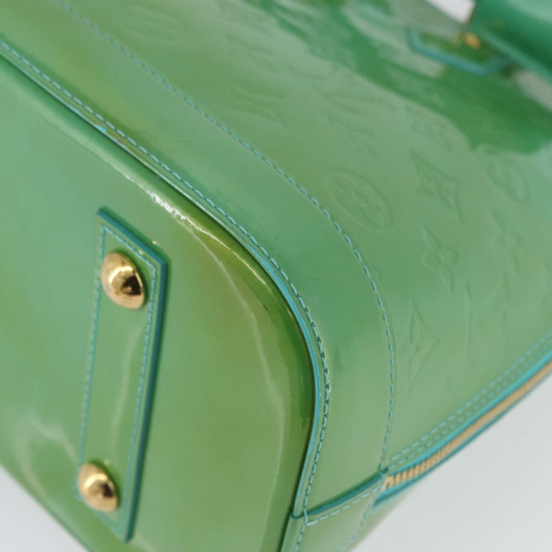 【日本直送】路易威登 Monogram Vernis Alma PM 手提包 藍色 Lagon M91694 LV Auth ARZ765-14