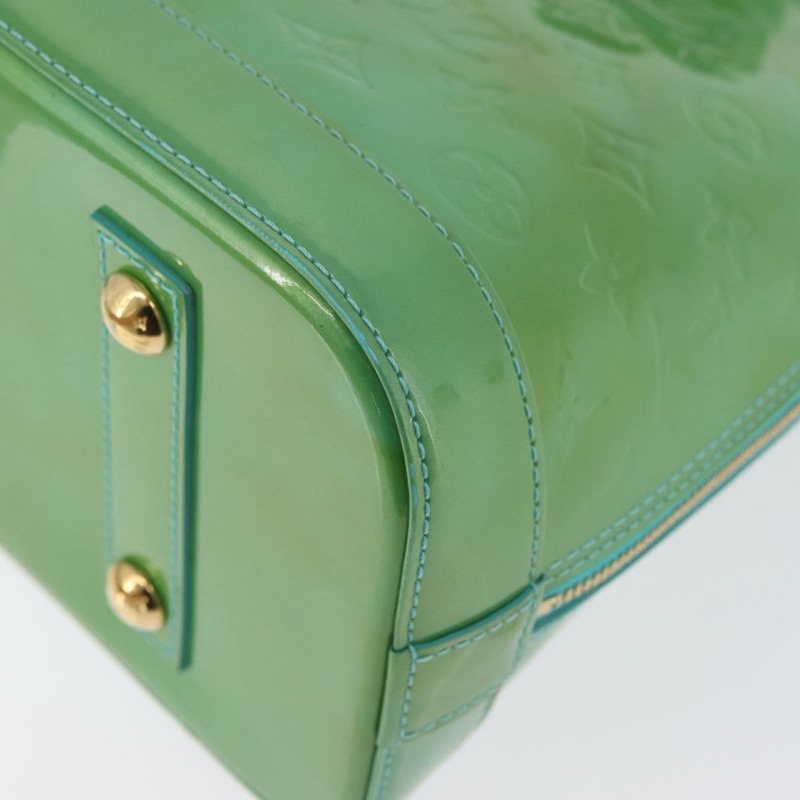 【日本直送】路易威登 Monogram Vernis Alma PM 手提包 藍色 Lagon M91694 LV Auth ARZ765-16