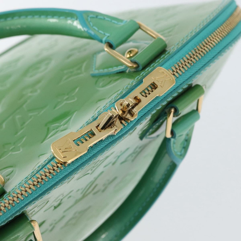 【日本直送】路易威登 Monogram Vernis Alma PM 手提包 藍色 Lagon M91694 LV Auth ARZ765-17