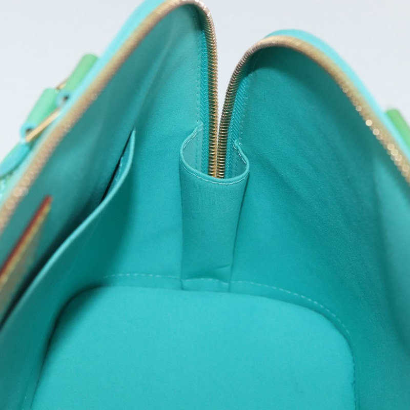 【日本直送】路易威登 Monogram Vernis Alma PM 手提包 藍色 Lagon M91694 LV Auth ARZ765-19