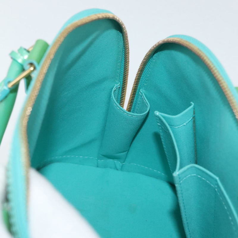 【日本直送】路易威登 Monogram Vernis Alma PM 手提包 藍色 Lagon M91694 LV Auth ARZ765-20