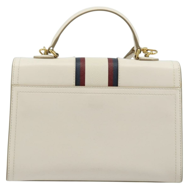 【日本直送】BALLY 手提包 皮革 兩用 白色 金色 正品 YKZ532A-1