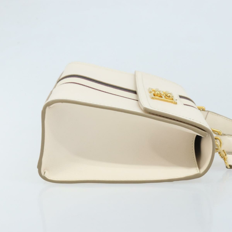 【日本直送】BALLY 手提包 皮革 兩用 白色 金色 正品 YKZ532A-2