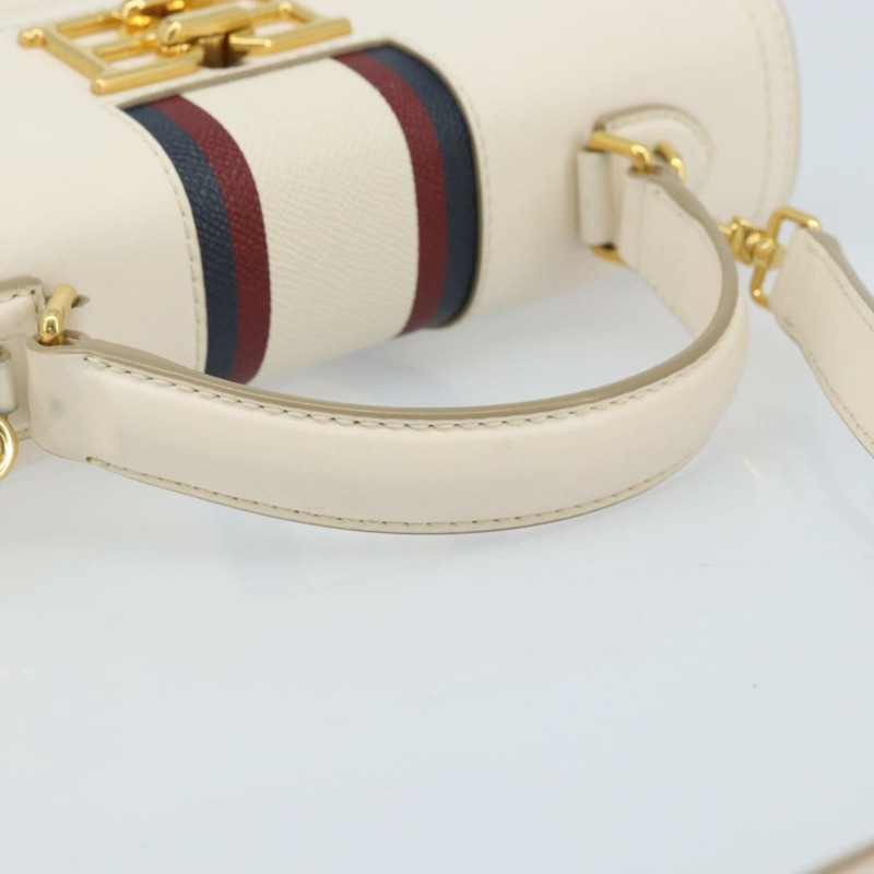 【日本直送】BALLY 手提包 皮革 兩用 白色 金色 正品 YKZ532A-6