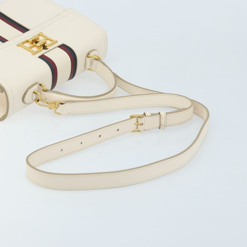 【日本直送】BALLY 手提包 皮革 兩用 白色 金色 正品 YKZ532A-7