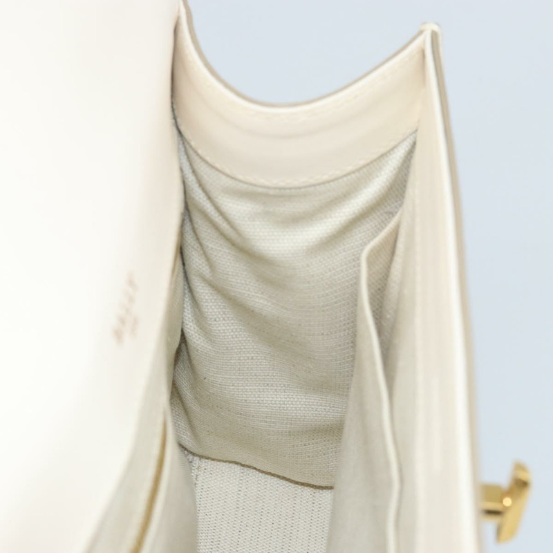 【日本直送】BALLY 手提包 皮革 兩用 白色 金色 正品 YKZ532A-20