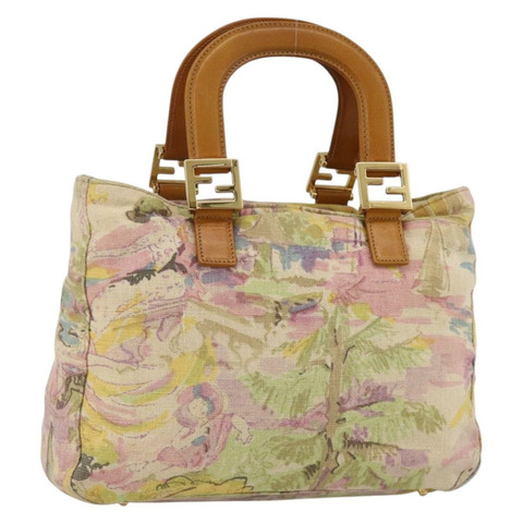 FENDI 手提包 帆布 多色 金色 正品 AMZ146A