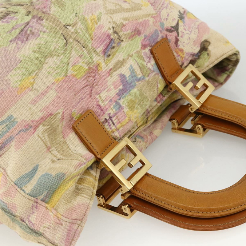 【日本直送】FENDI 手提包 帆布 多色 金色 正品 AMZ146A-5