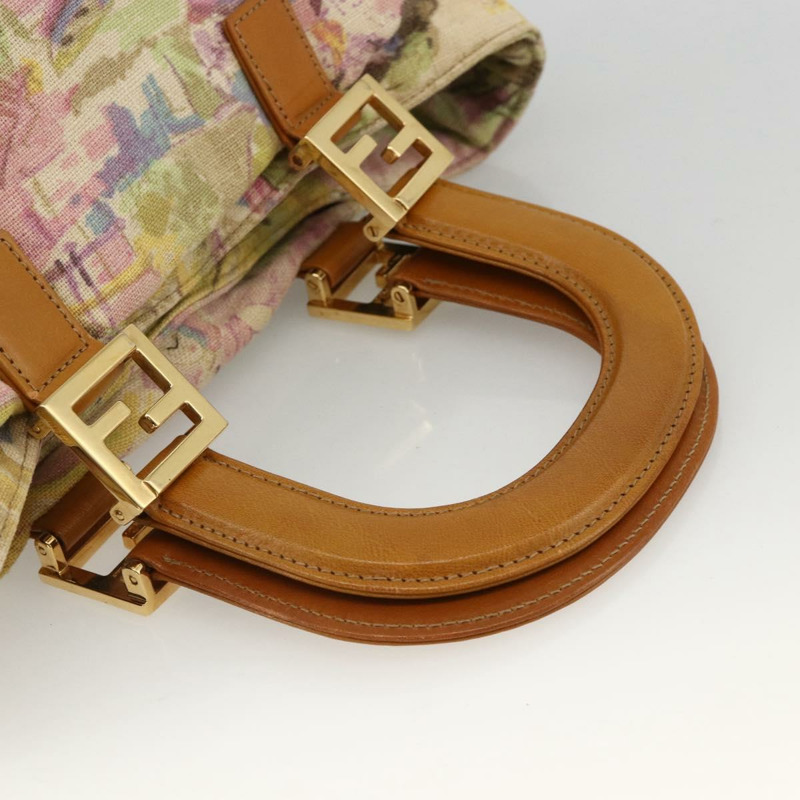 【日本直送】FENDI 手提包 帆布 多色 金色 正品 AMZ146A-6