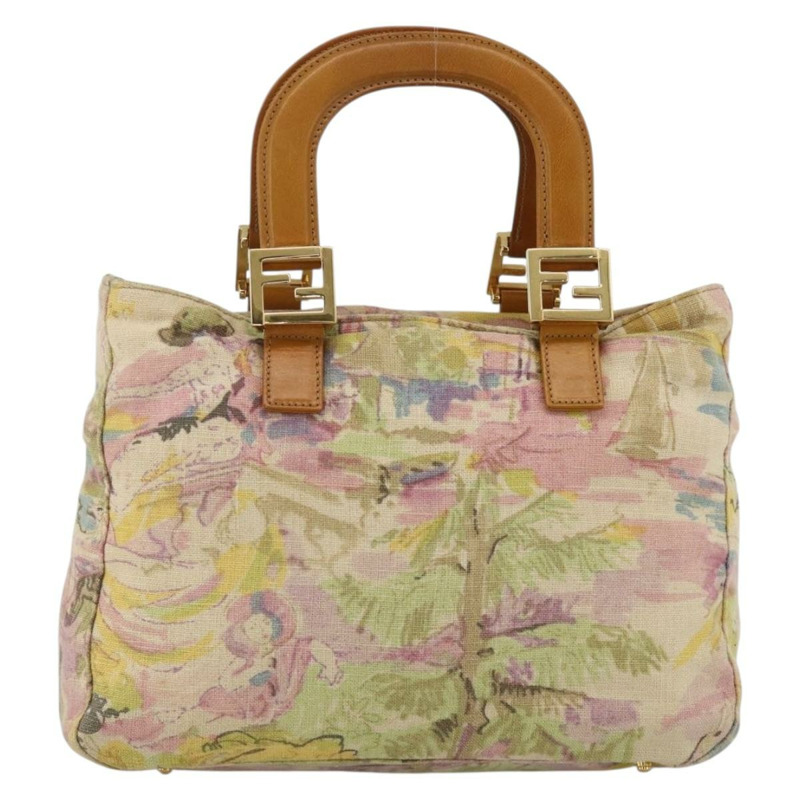 【日本直送】FENDI 手提包 帆布 多色 金色 正品 AMZ146A-12