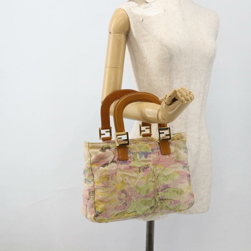 【日本直送】FENDI 手提包 帆布 多色 金色 正品 AMZ146A-21