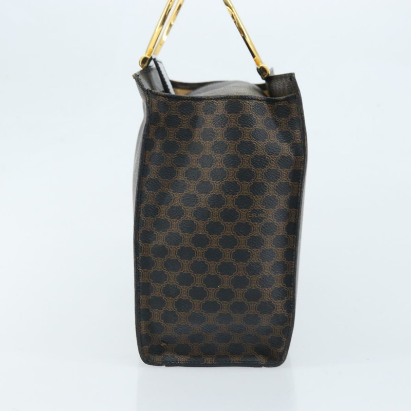【日本直送】CELINE Macadam帆布手提包 PVC皮革 黑色金色 正品 LNZ872A-2