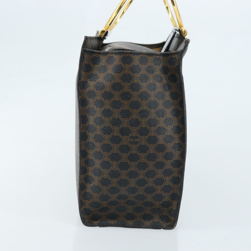 【日本直送】CELINE Macadam帆布手提包 PVC皮革 黑色金色 正品 LNZ872A-3