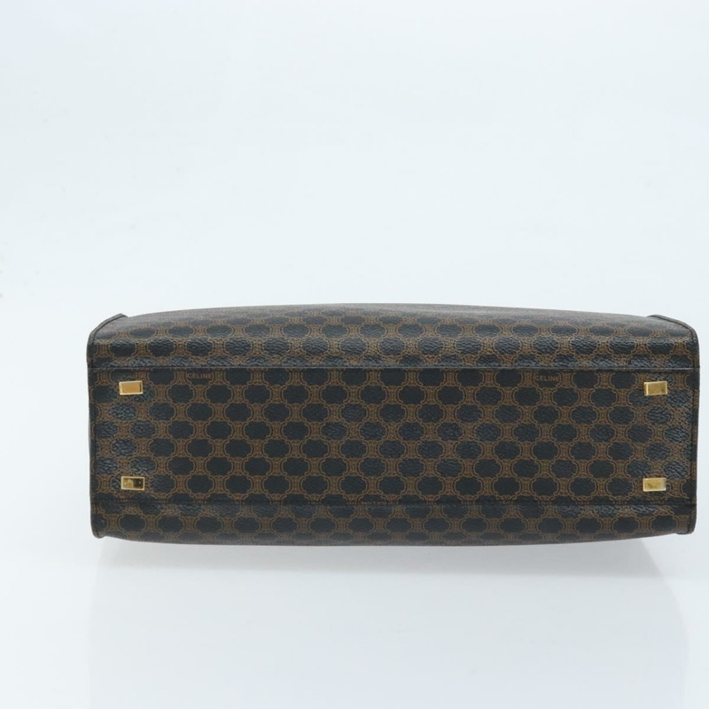 【日本直送】CELINE Macadam帆布手提包 PVC皮革 黑色金色 正品 LNZ872A-4