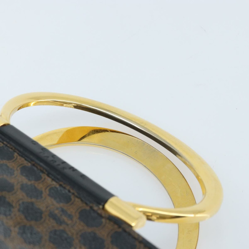 【日本直送】CELINE Macadam帆布手提包 PVC皮革 黑色金色 正品 LNZ872A-7