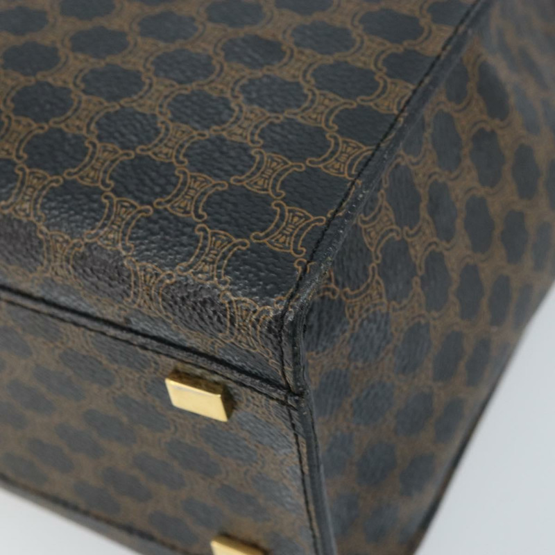 【日本直送】CELINE Macadam帆布手提包 PVC皮革 黑色金色 正品 LNZ872A-8