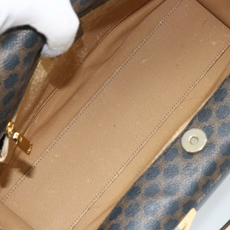 【日本直送】CELINE Macadam帆布手提包 PVC皮革 黑色金色 正品 LNZ872A-10