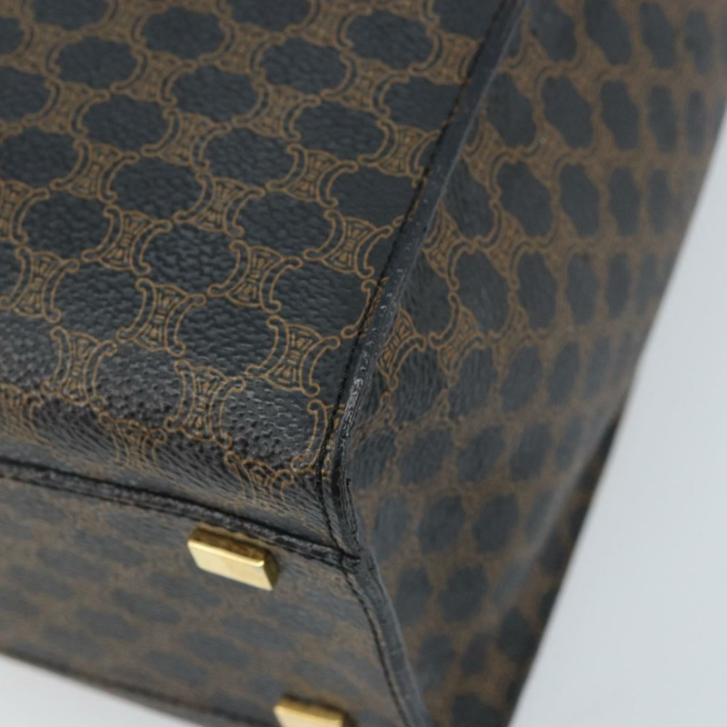 【日本直送】CELINE Macadam帆布手提包 PVC皮革 黑色金色 正品 LNZ872A-14