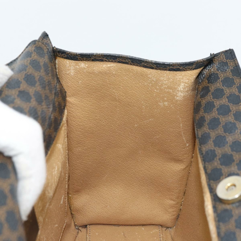 【日本直送】CELINE Macadam帆布手提包 PVC皮革 黑色金色 正品 LNZ872A-17