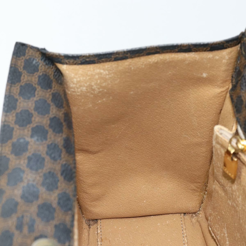 【日本直送】CELINE Macadam帆布手提包 PVC皮革 黑色金色 正品 LNZ872A-18